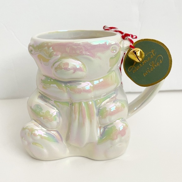 Anthropologie Other - NWT Anthropologie Merry Luster Polar Bear Stoneware Mug Winter White Cup